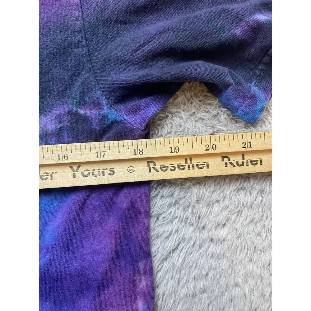 Alice in Wonderland‎ Shirt Adult Small Purple Blue Cheshire Cat Silhouette Mens